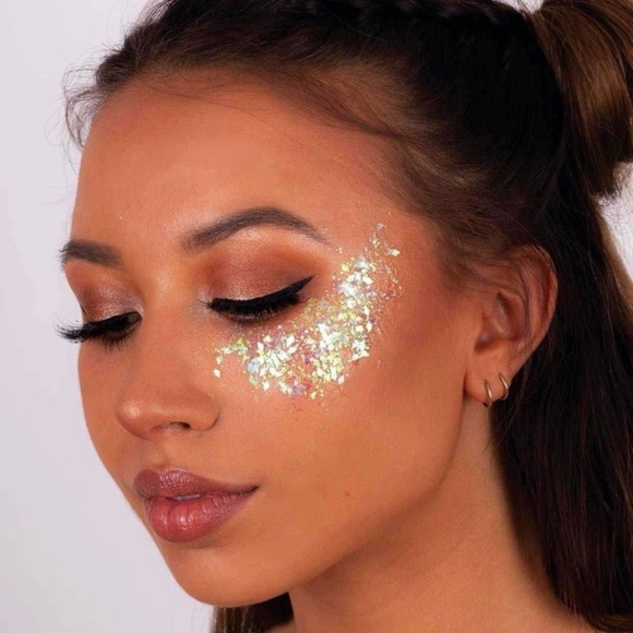 Mermaid Scales Other - Mermaid Scales "Gold Lavender" face glitter